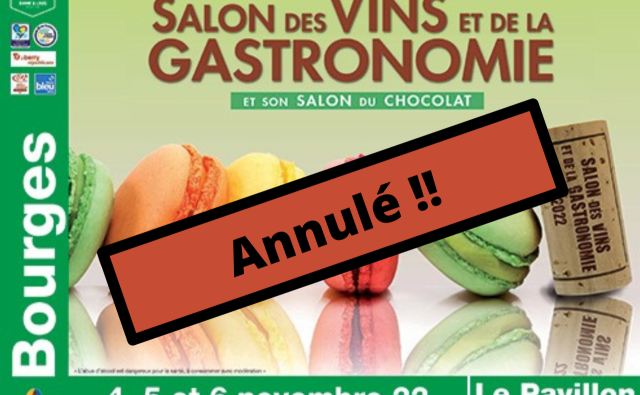 Salon des Vins et de la Gastronomie annulé
